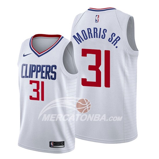 Maglia Los Angeles Clippers Marcus Morris Sr. Association 2019-20 Bianco